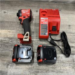 AS-IS Milwaukee FUEL 18V Lithium-Ion Brushless Cordless 1/4 in. Hex Impact Driver Kit
