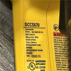 AS-IS DEWALT FLEXVOLT 60V MAX 16in. Brushless Cordless Chainsaw (Tool Only)