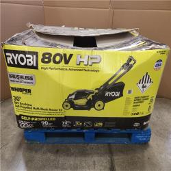 Phoenix RYOBI 80V HP Brushless Battery Cordless Electric 30 in. Multi-Blade Lawn Mower with Battery and Charger