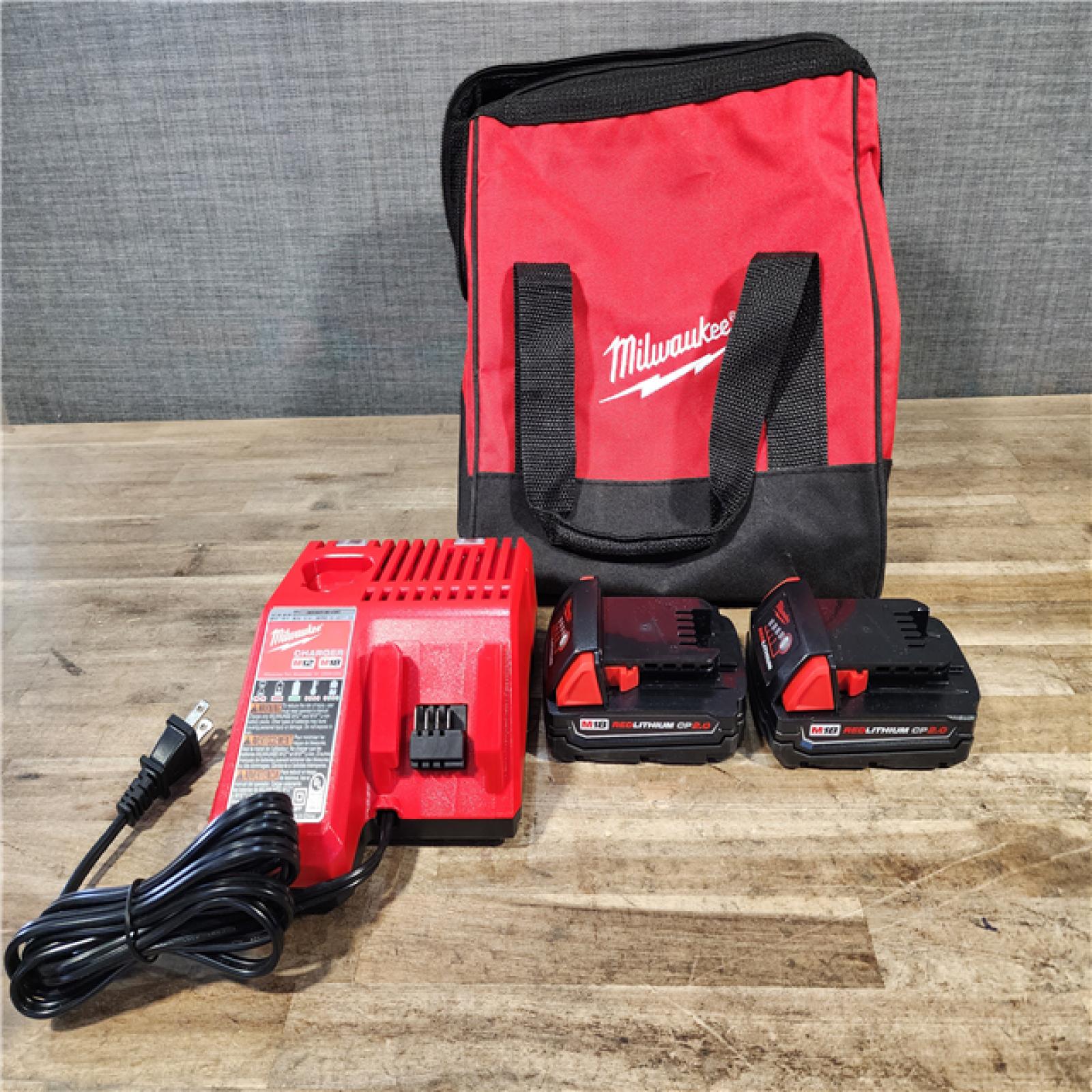 HOUSTON LOCATION - AS-IS Milwaukee M18 18V Lithium-Ion Brushless Cordless Compact Drill/Impact Combo Kit
