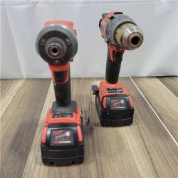 AS-IS Milwaukee M18 FUEL 18V Lithium-Ion Brushless Cordless Hammer Drill and Impact Driver Combo Kit (2-Tool) with 2 Batteries