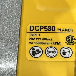 AS-IS DEWALT 20V MAX XR Cordless Brushless 3-1/4 in. Planer (Tool Only)