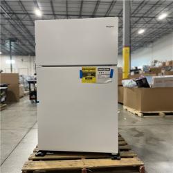 DALLAS LOCATION- AS-IS WHIRLPOOL 18 CU FT TOP FREEZER AND REFRIGERATOR WHITE