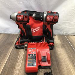 AS-IS Milwaukee 18V Lithium-Ion Cordless Drill Driver/Impact Driver Combo Kit
