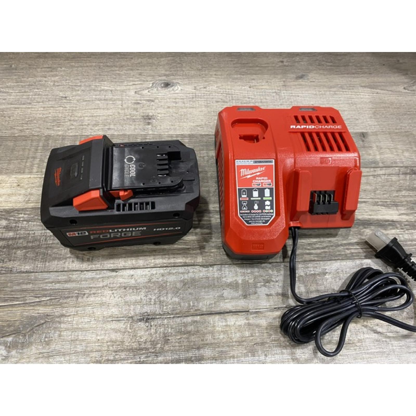 AS-IS Milwaukee 18-Volt Lithium-Ion REDLITHIUM FORGE Starter Kit