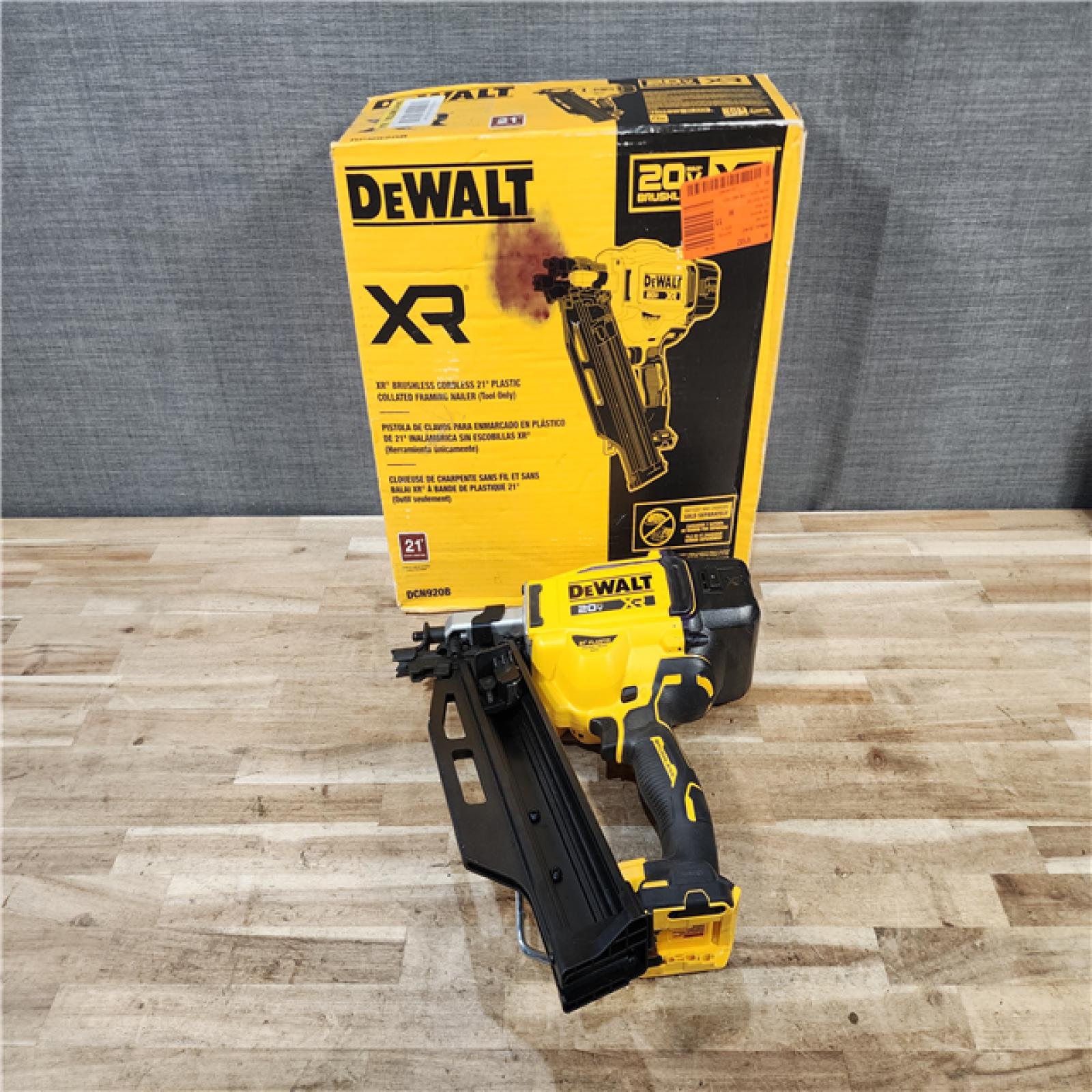 HOUSTON LOCATION - AS-IS DEWALT 20-Volt 21° Cordless Framing Nailer (Tool-Only)
