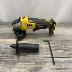 AS-IS DEWALT 20V MAX XR Cordless Brushless 4.5 in. Paddle Switch Small Angle Grinder with Kickback Brake (Tool Only)