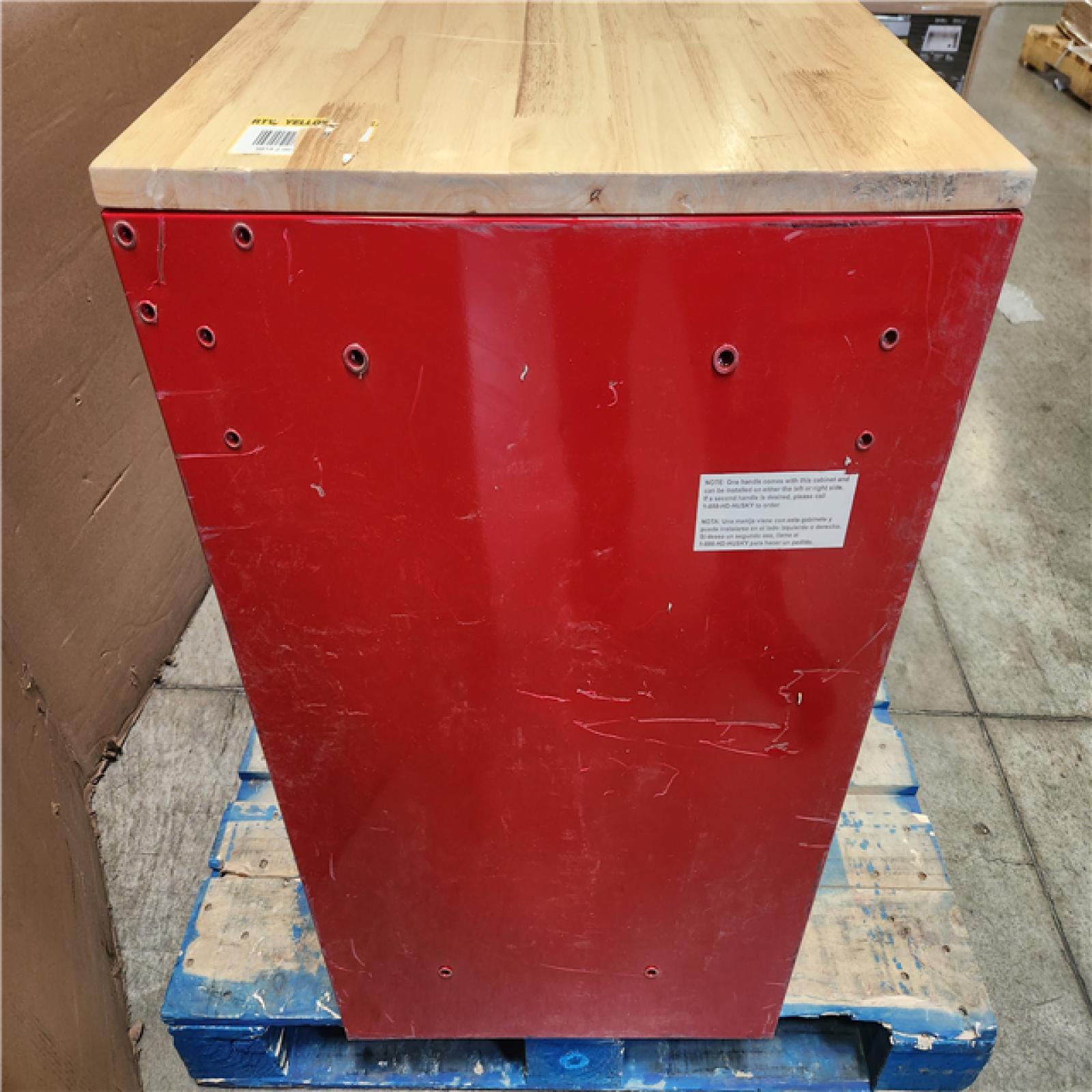Phoenix Husky Modular Tool Storage 52 in. W x 20 in. D Standard Duty Red Mobile Workbench Cabinet
