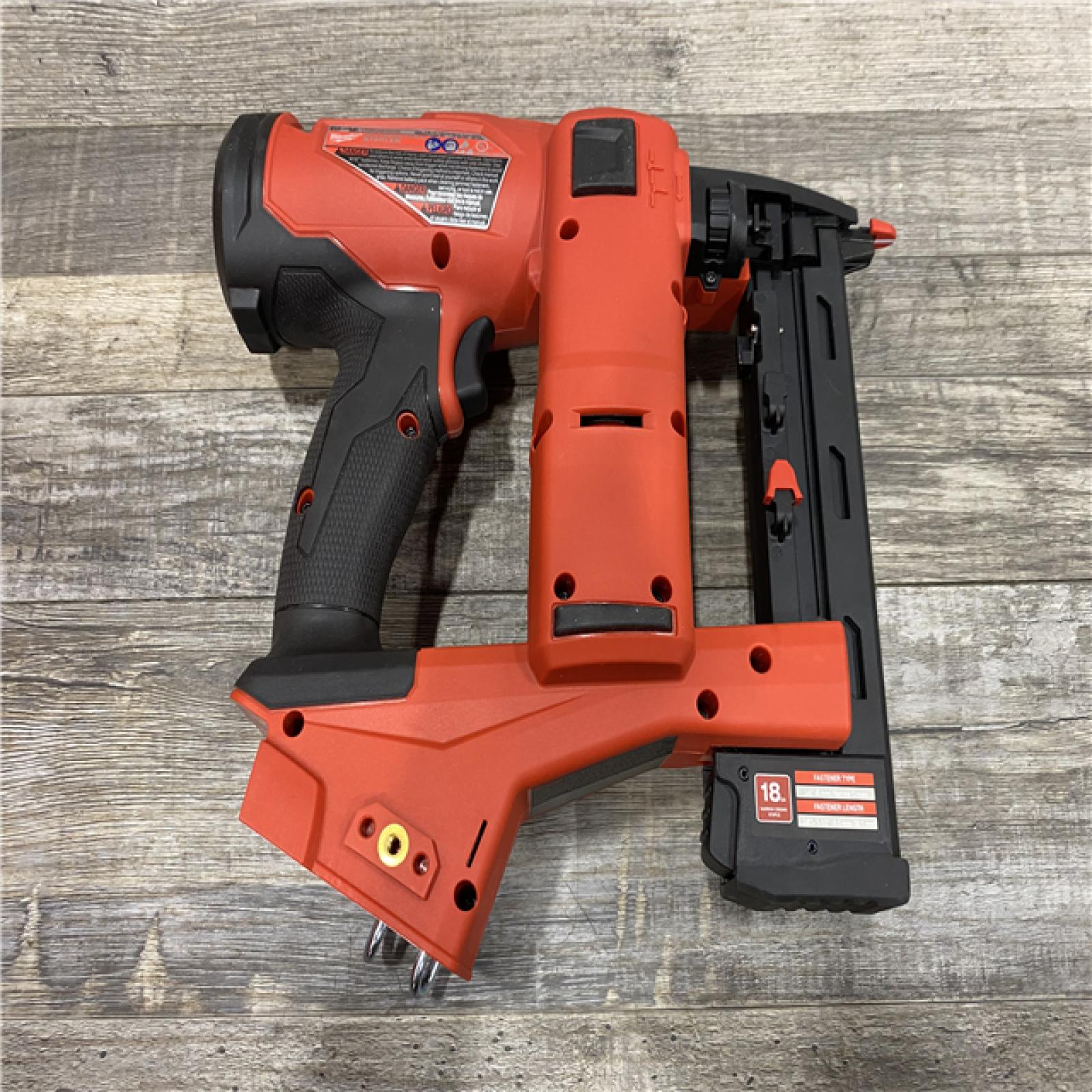 AS-IS Milwaukee FUEL 18-Volt Lithium-Ion Brushless Cordless 18-Gauge 1/4 in. Narrow Crown Stapler (Tool-Only)