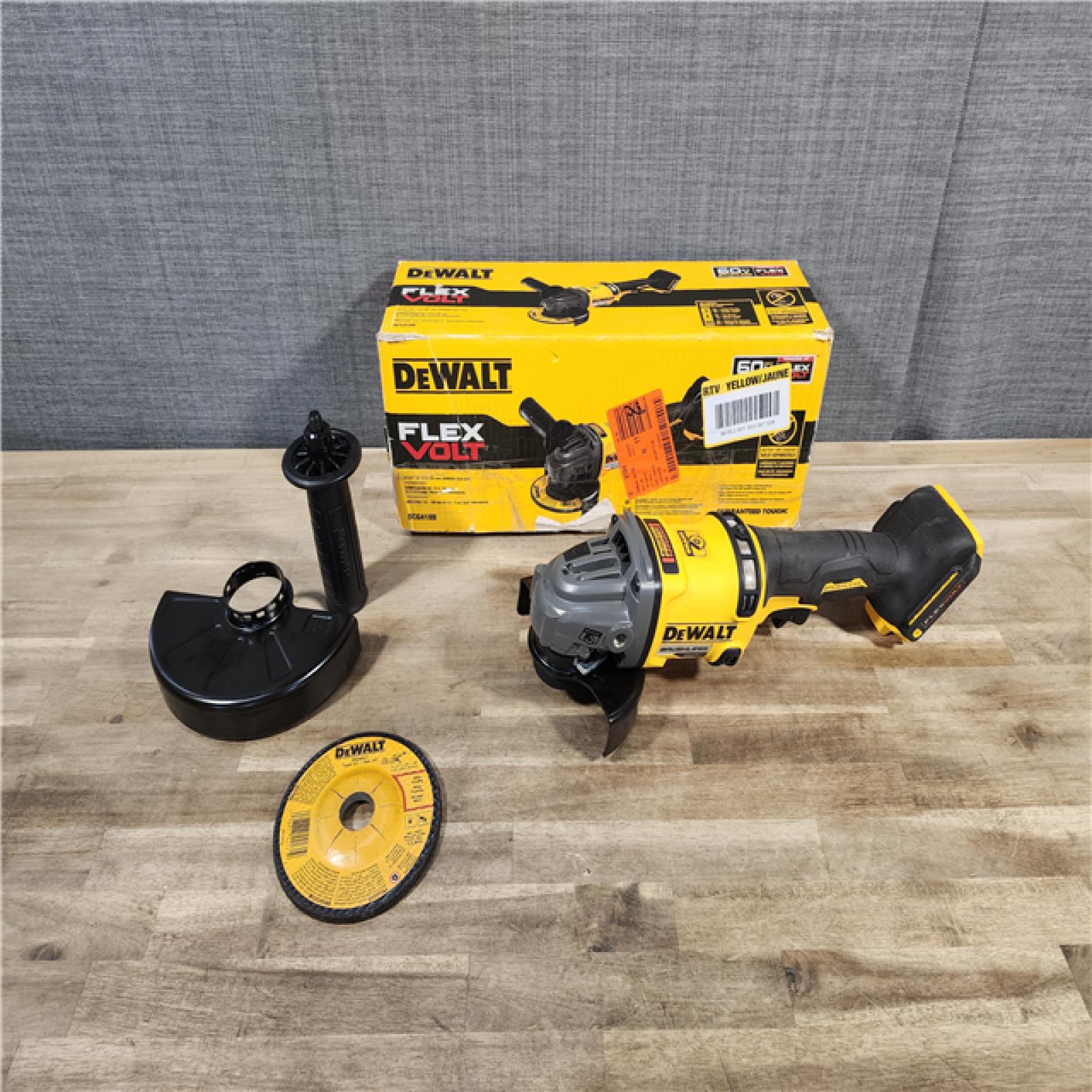 HOUSTON LOCATION - AS-IS DEWALT 60V MAX Cordless Brushless 4.5 in. to 6 in. Small Angle Grinder with Kickback Brake (Tool Only)
