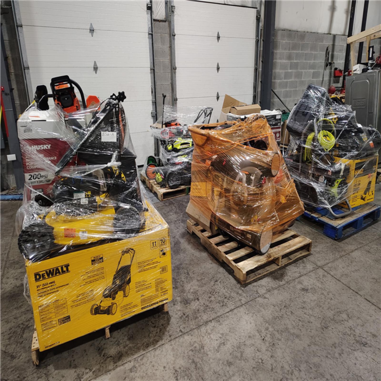 Pittston Location As-Is Outdoor Power Tools Partial Truckload (6 Pallets) 1852-A