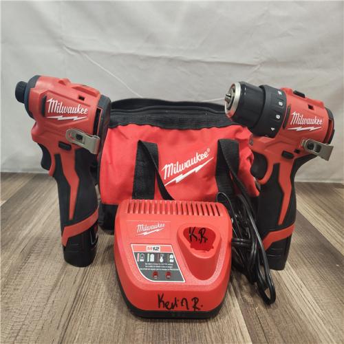 AS-IS- Milwaukee M12 Cordless Brushless 2 Tool Combo Kit