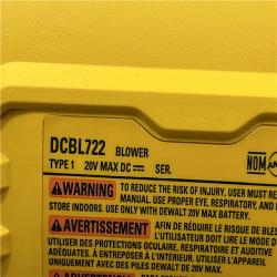 AS-IS DEWALT 20V MAX* XR Brushless Cordless Handheld Blower Kit