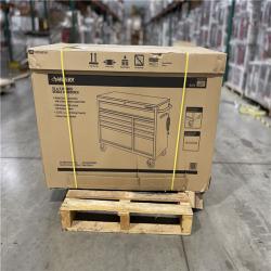 DALLAS LOCATION - Husky 52 in. W x 25 in. D Standard Duty 9-Drawer Mobile Workbench Tool Chest with Solid Wood Top in Gloss Black