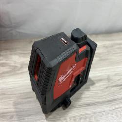 AS-IS Milwaukee 100 ft. REDLITHIUM Lithium-Ion USB Green Rechargeable Cross Line Laser Level Kit