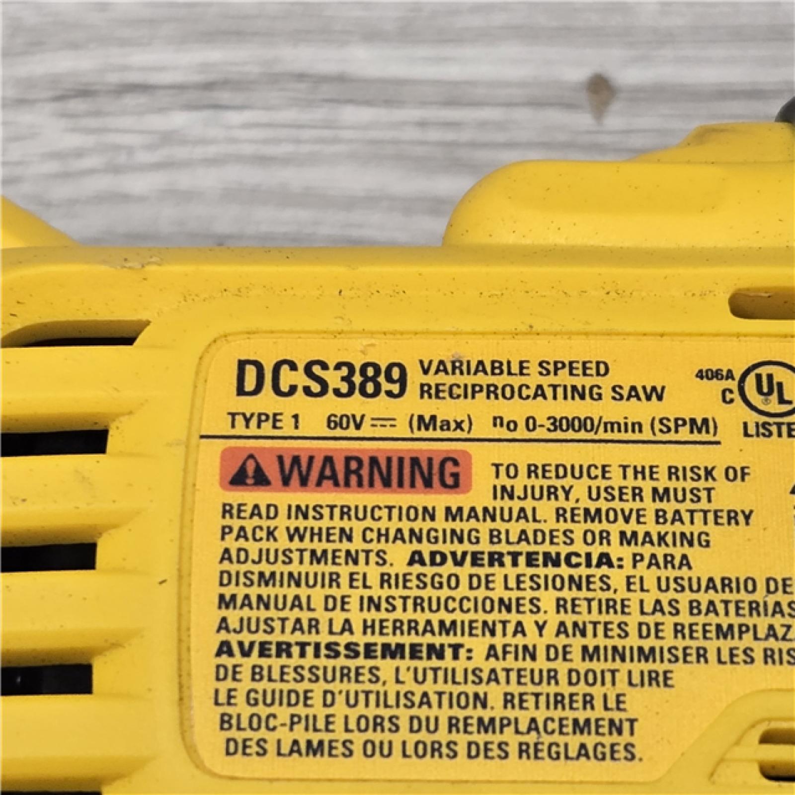 AS-IS DeWalt FLEXVOLT 60V MAX Cordless Reciprocating Saw (Tool-Only)