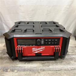 AS-IS Milwaukee  Lithium-Ion Cordless PACKOUT Radio/Speaker with Built-In Charger