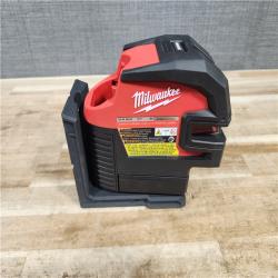 HOUSTON LOCATION - AS-IS (APPEARS LIKE NEW) Milwaukee 3624-20 12V M12 Lithium-Ion Cordless Green Beam Cross Line & 4-Points Laser