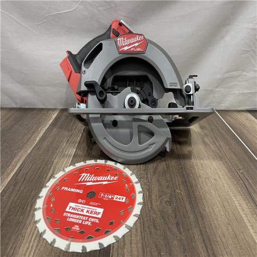 AS-IS Milwaukee FUEL 18V Lithium-Ion Brushless Cordless 7-1/4 in. Circular Saw (Tool-Only)