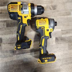 HOUSTON LOCATION - AS-IS DEWALT 20V MAX Cordless Brushless Hammer Drill/Driver 2 Tool Combo Kit with FLEXVOLT ADVANTAGE