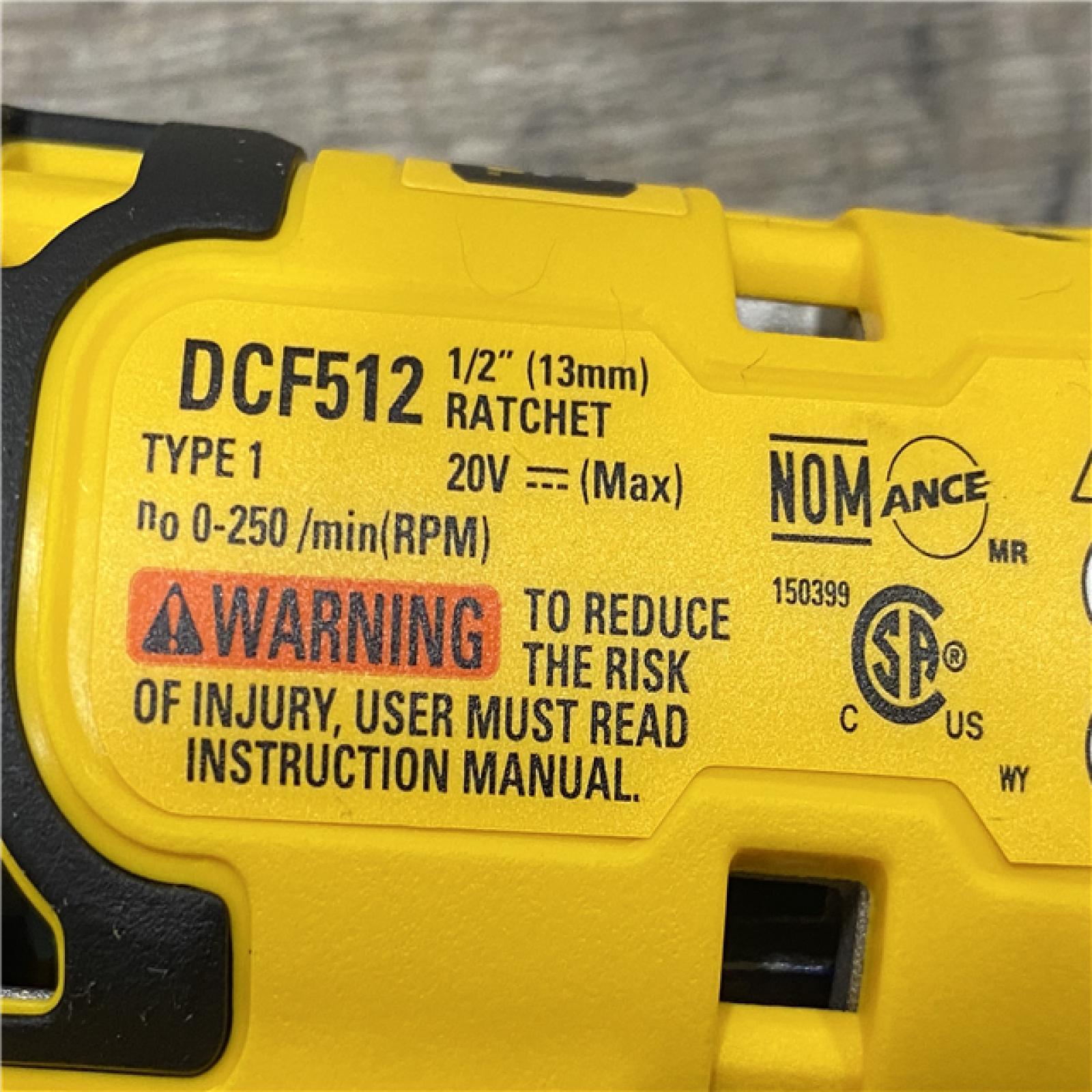 AS-IS DEWALT ATOMIC 20V MAX Cordless 1/2 in. Ratchet (Tool Only)