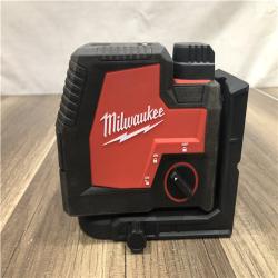 AS-IS Milwaukee Green 100 ft. Cross Line and Plumb Points Rechargeable Laser Level with REDLITHIUM Lithium-Ion