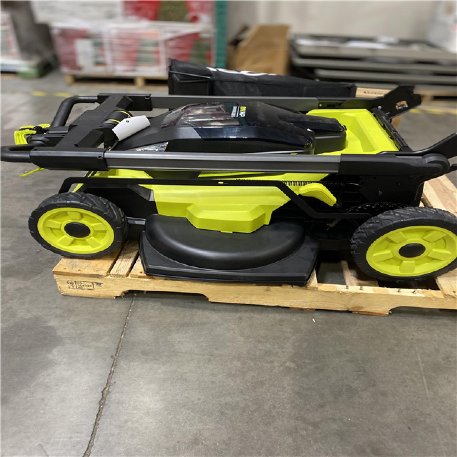 Dallas Location - As-Is RYOBI 80V HP 30 in.Lawn Mower with Battery and Charger