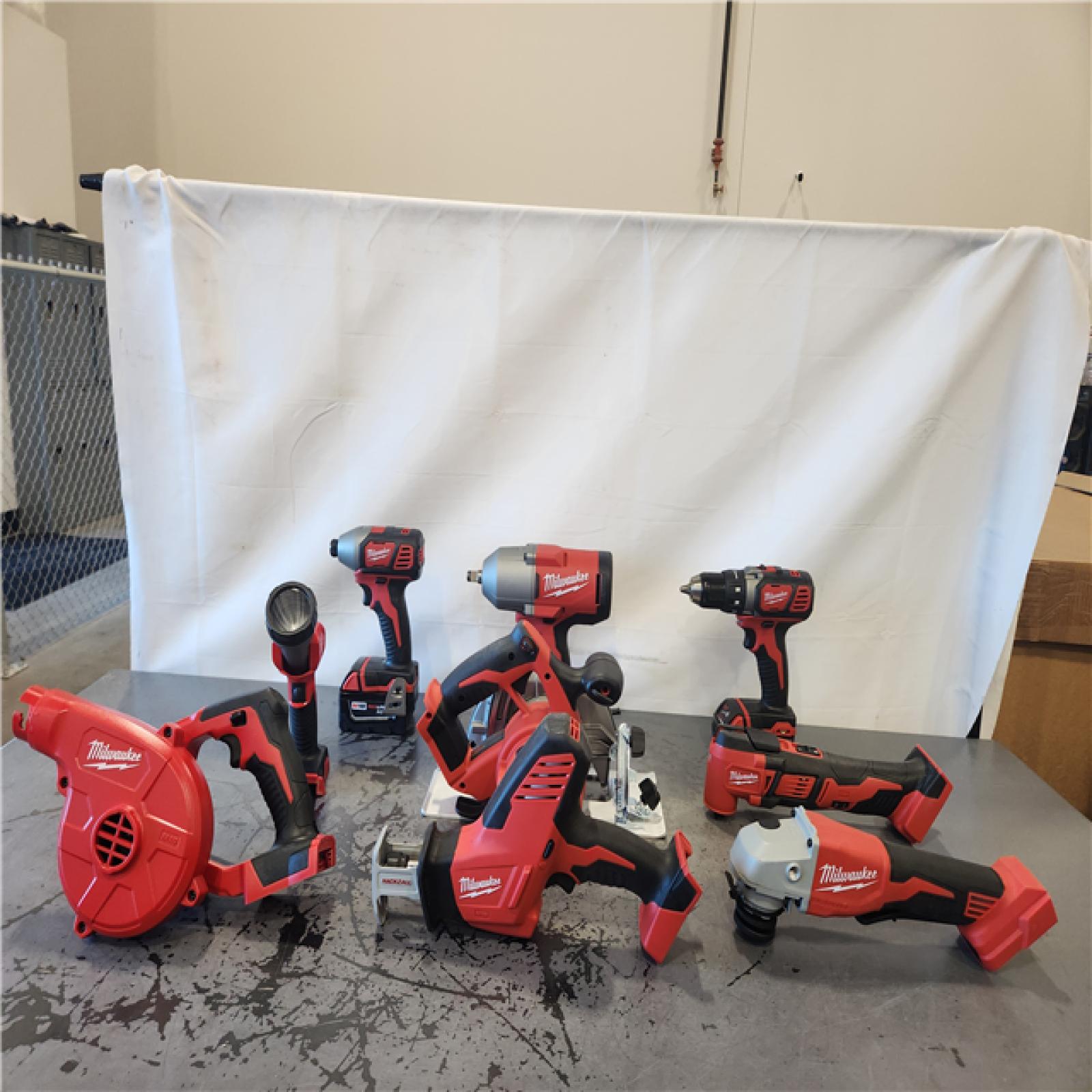 AS-IS- NEW M18 18-Volt Lithium-Ion Cordless Combo Kit 9-Tool with 2-Batteries  Charger and Tool Bag