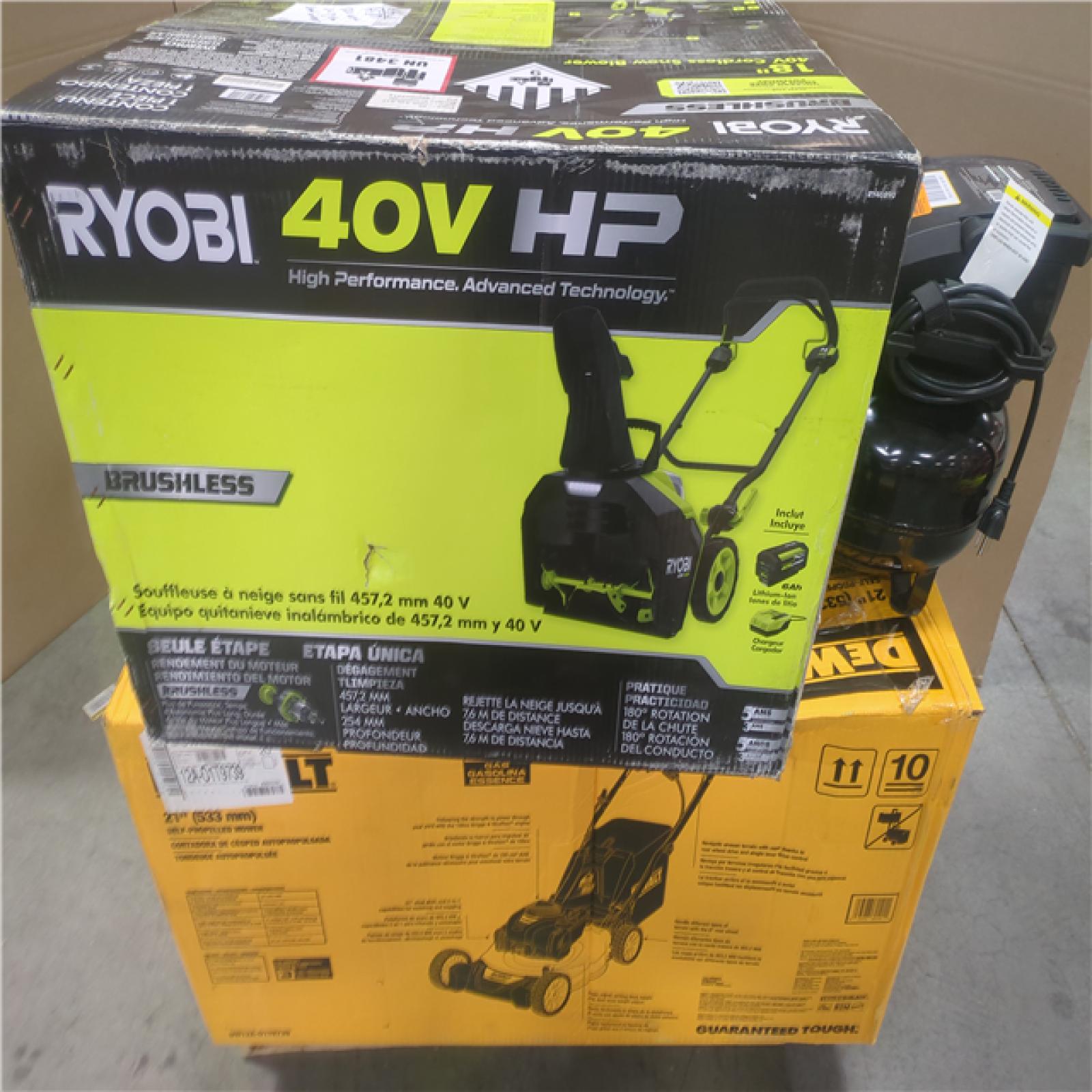 CALIFORNIA AS-IS OUTDOOR POWER EQUIPMENT
