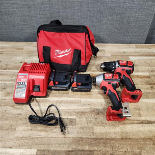 HOUSTON LOCATION - AS - IS Milwaukee 2 Tool Combo Kit W/ (2) Battery & Charger