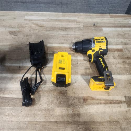 Houston Location AS-IS DEWALT ATOMIC 20V Lithium-Ion Cordless 1/2 in. Hammer Drill Kit