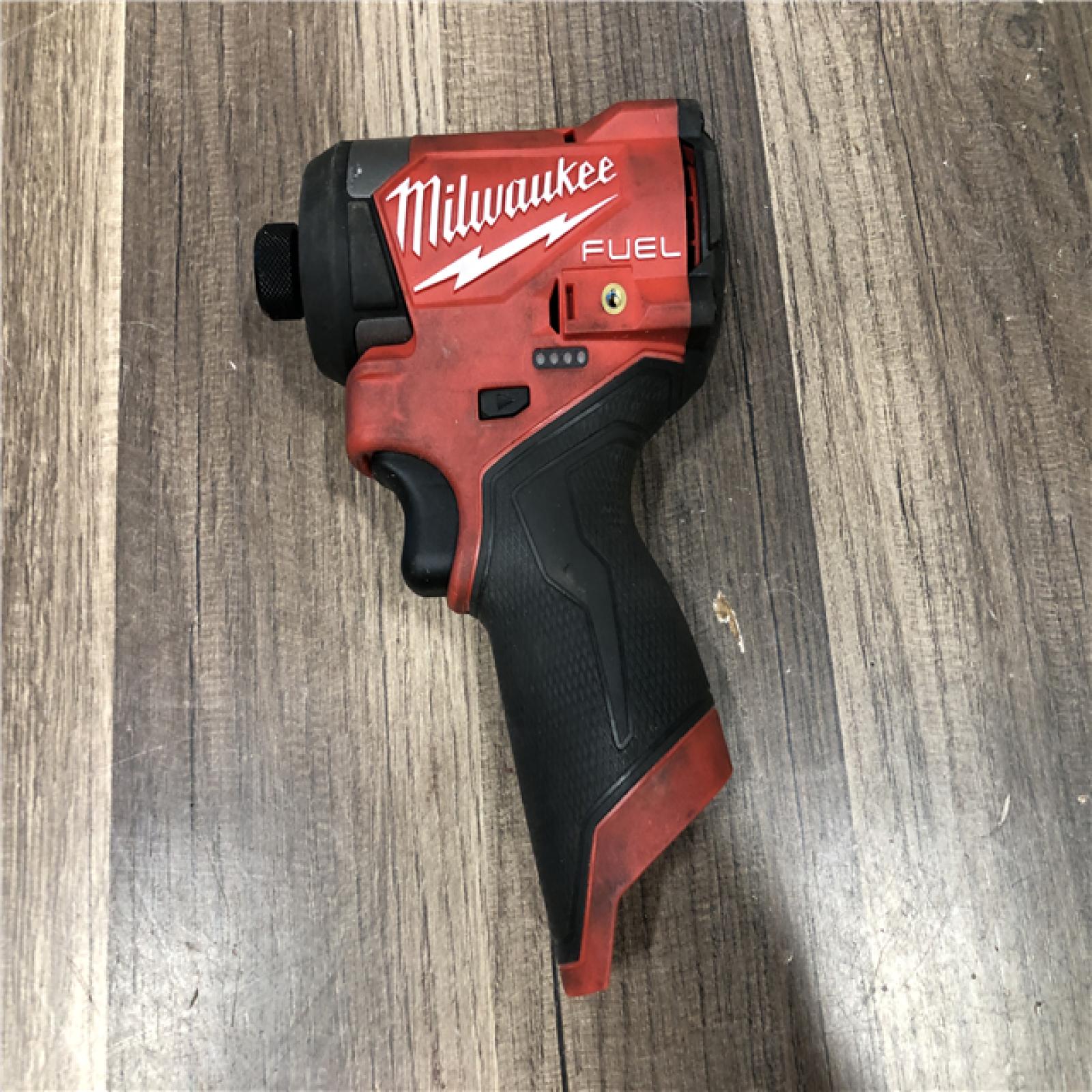 AS-IS Milwaukee FUEL 12V Lithium-Ion Brushless Cordless 1/4 in. Hex Impact Driver (Tool-Only)