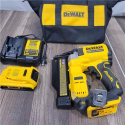 AS-IS  DeWalt DCN623D1 20-Volt MAX Atomic Compact Cordless Pin Nailer Kit  Brushless Motor  23 Gauge  Battery - Quantity 1