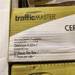 Phoenix Location NEW TrafficMaster Capel Bianco 6 in. x 24 in. Matte Ceramic Wood Look Floor and Wall Tile (544 sq. ft./32 Case)