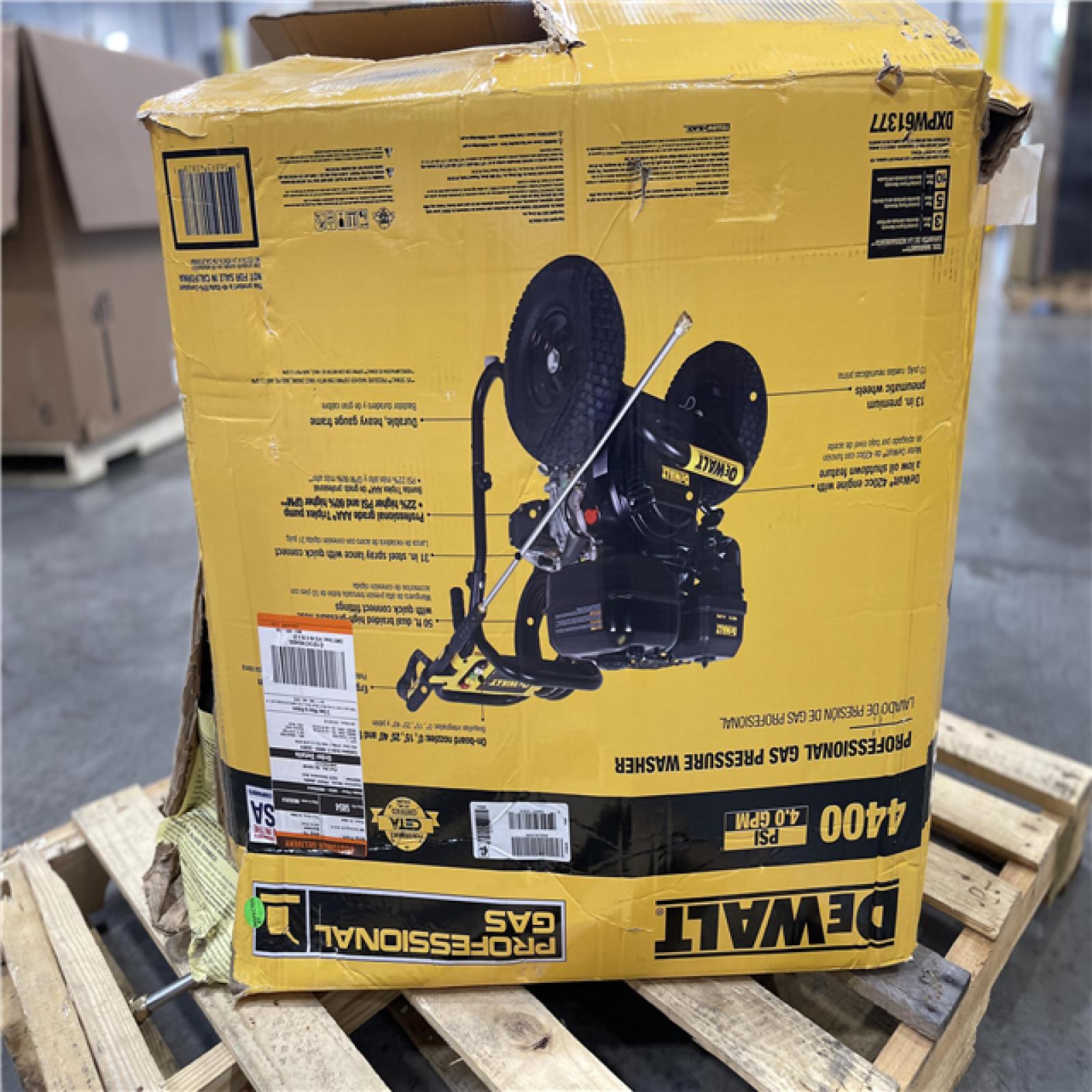 DALLAS LOCATION- DEWALT 4400 PSI 4.0 GPM Gas Pressure Washer