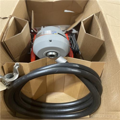DALLAS LOCATION- AS-IS RIGID K-1500SP-B 120V Drain Cleaning Machine 2-10 in. Lines 150 ft. C-11 Cable A34-15 Rear Guide Hose 8-Piece