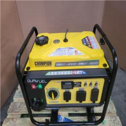 CALIFORNIA AS-IS CHAMPION 5 300 STARTING WATT 4 250 RUNNING WATT DUAL FUEL GENERATOR