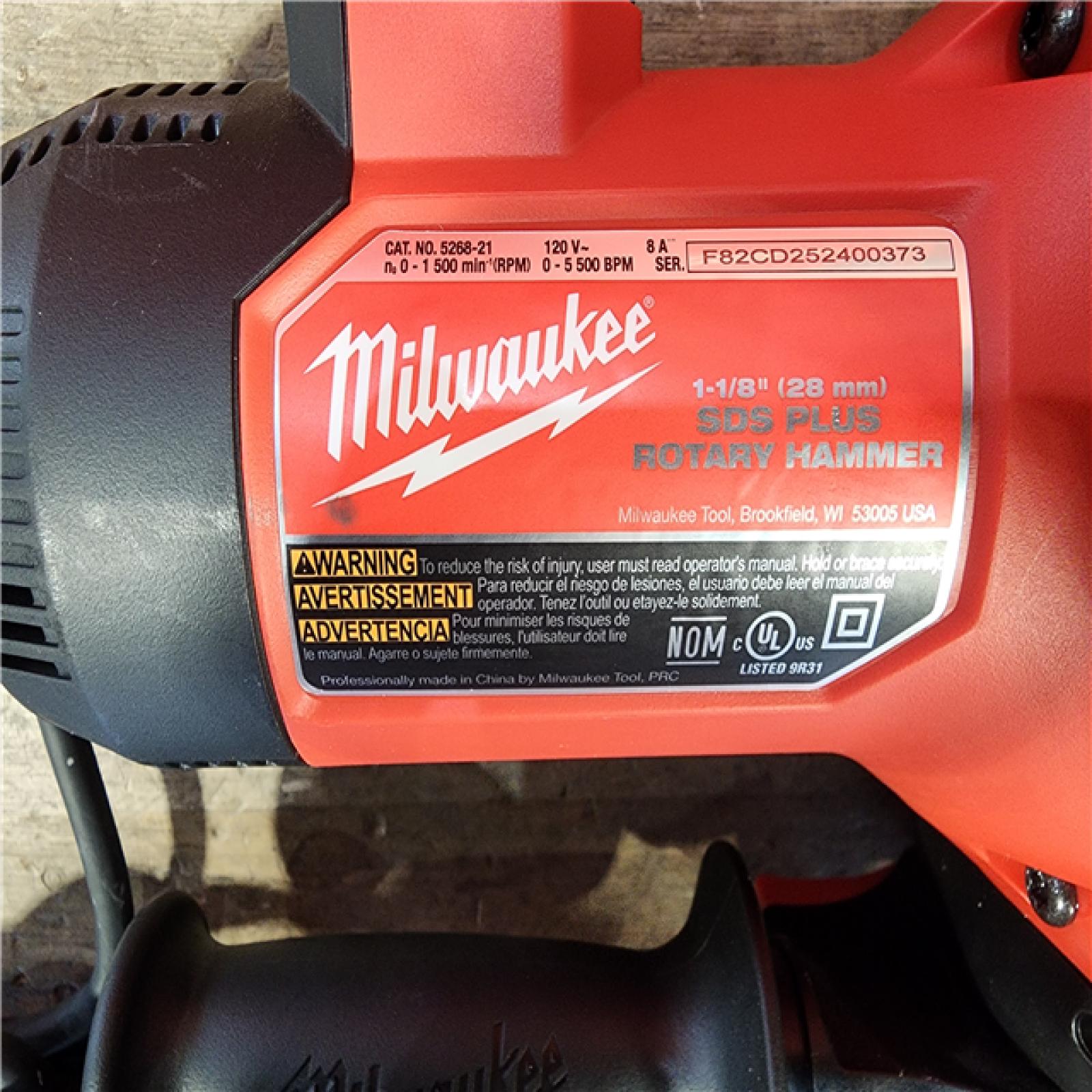 HOUSTON LOCATION - AS-IS Milwaukee 1-1/8 in. Corded SDS-Plus Rotary Hammer