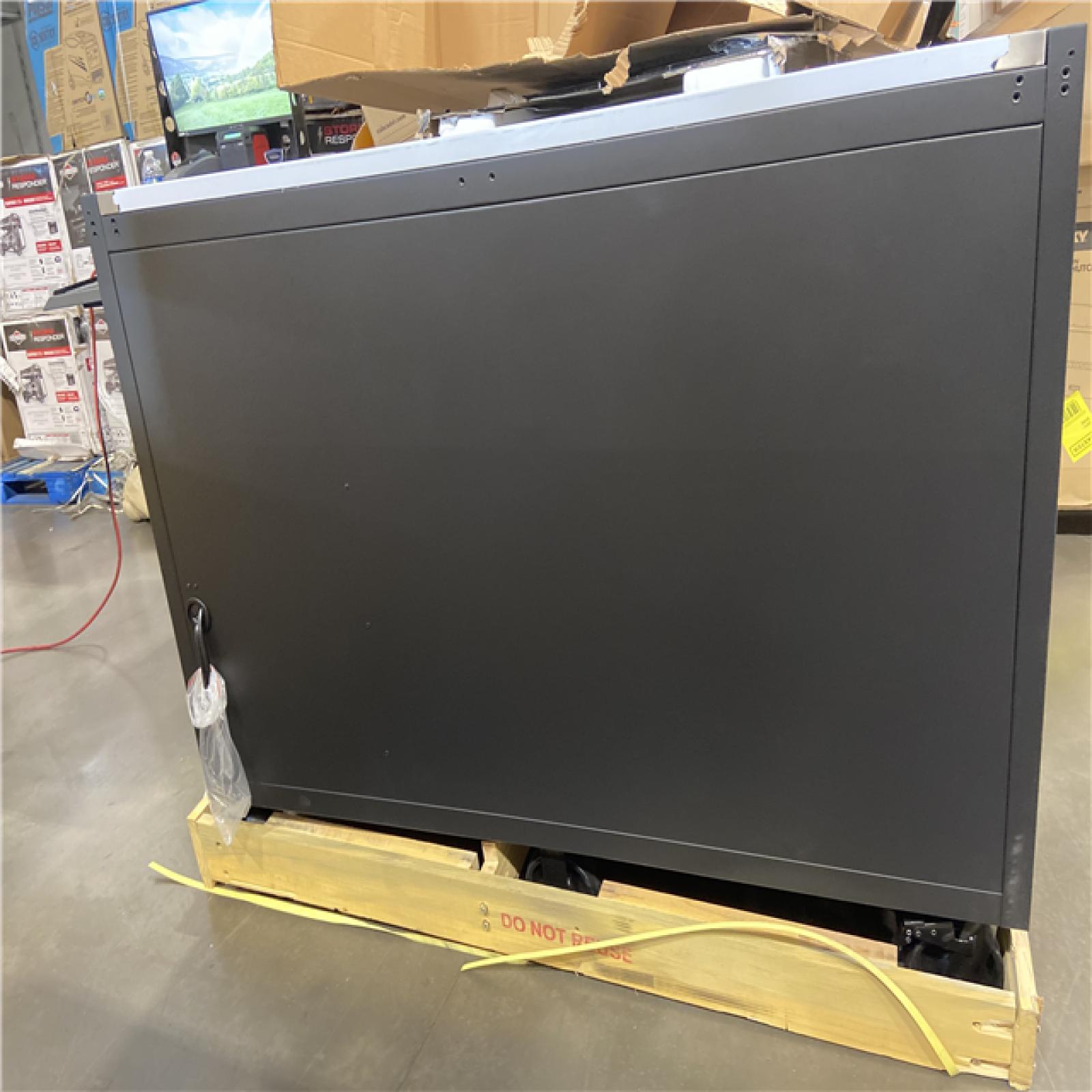 DALLAS LOCATION - Husky Modular Tool Storage 62 in. W X 24 in. D Heavy Duty Matte Black Mobile Workbench Cabinet