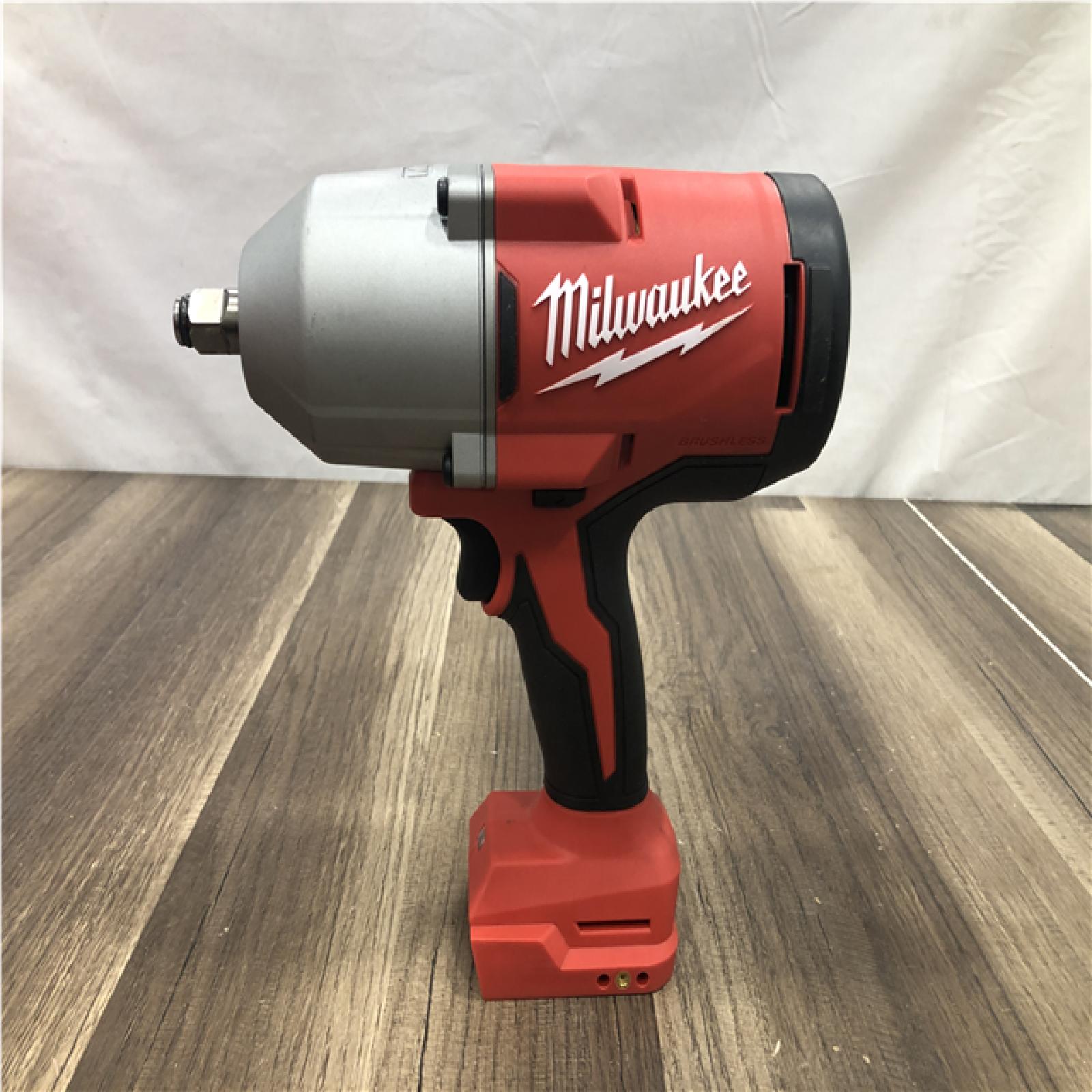 AS-IS Milwaukee 18-Volt Lithium-Ion Brushless 1/2 in. High Torque Impact Wrench with Friction Ring (Tool-Only)