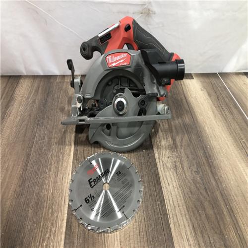 AS-IS Milwaukee FUEL 18V Lithium-Ion Brushless Cordless 6-1/2 in. Circular Saw (Tool-Only)