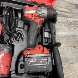 AS-IS Milwaukee FUEL 18V Lithium-Ion Brushless Cordless Hammer Drill and Impact Driver Combo Kit