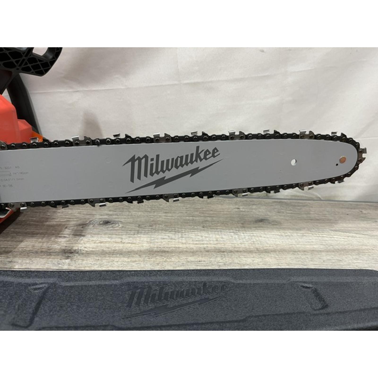 AS-IS Milwaukee FUEL 16 in. 18V Lithium-Ion Brushless Battery Chainsaw (Tool-Only)