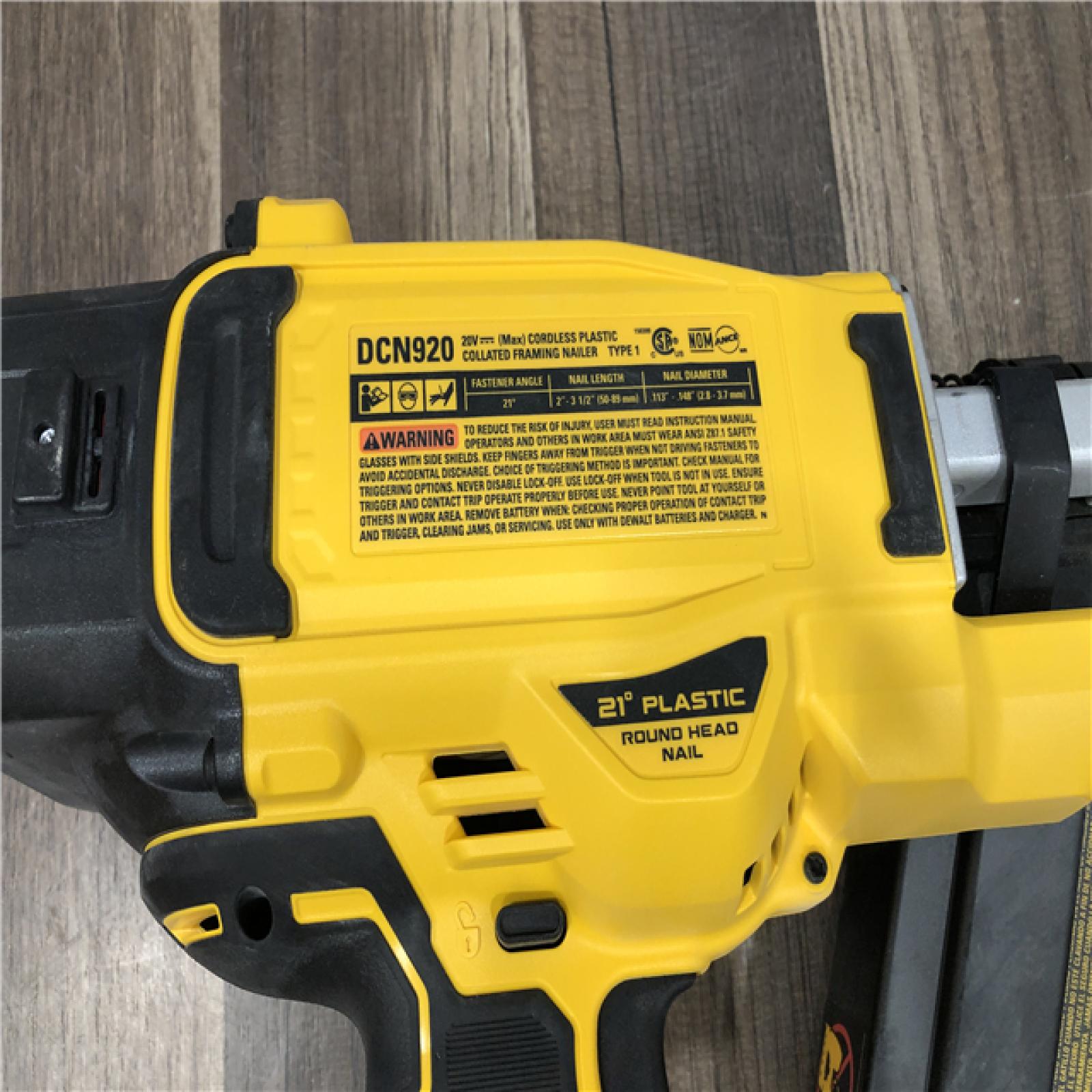 AS-IS  DEWALT 20-Volt 21° Cordless Framing Nailer (Tool-Only)