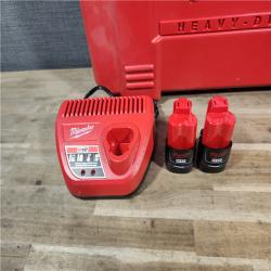 HOUSTON LOCATION - AS-IS M12 12-Volt Lithium-Ion Force Logic Cordless Press Tool Kit (3 Jaws Included) with Two 1.5 Ah Battery and Hard Case