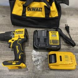AS-IS DEWALT ATOMIC 20V Cordless 1/2 in. Compact Hammer Drill Kit