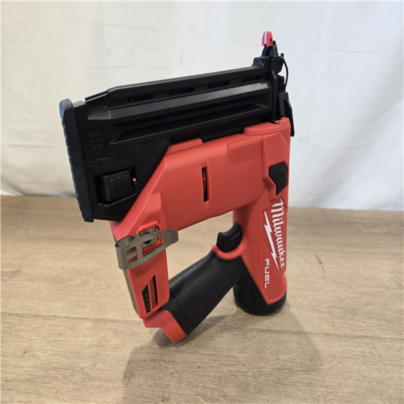 AS-IS Milwaukee FUEL 12V Cordless 18-Gauge 1-1/2 in. Compact Brad Nailer (Tool Only)