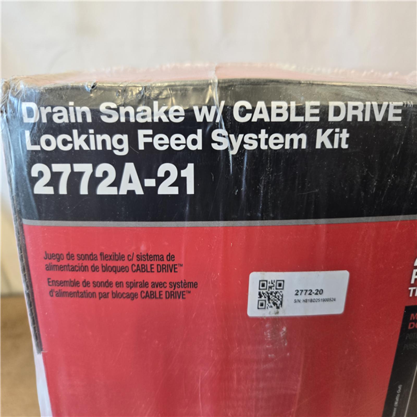 NEW!- Milwaukee FUEL 18-Volt Lithium-Iron Cordless Plumbing Drain Snake Auger Kit