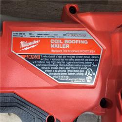 HOUSTON LOCATION - AS-IS Milwaukee FUEL 18-Volt Lithium-Ion Brushless Cordless Coil Roofing Nailer (Tool Only)