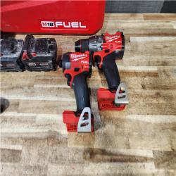 HOUSTON LOCATION - AS - IS Milwaukee FUEL 18V Lithium-Ion Brushless Cordless Hammer Drill and Impact Driver Combo Kit